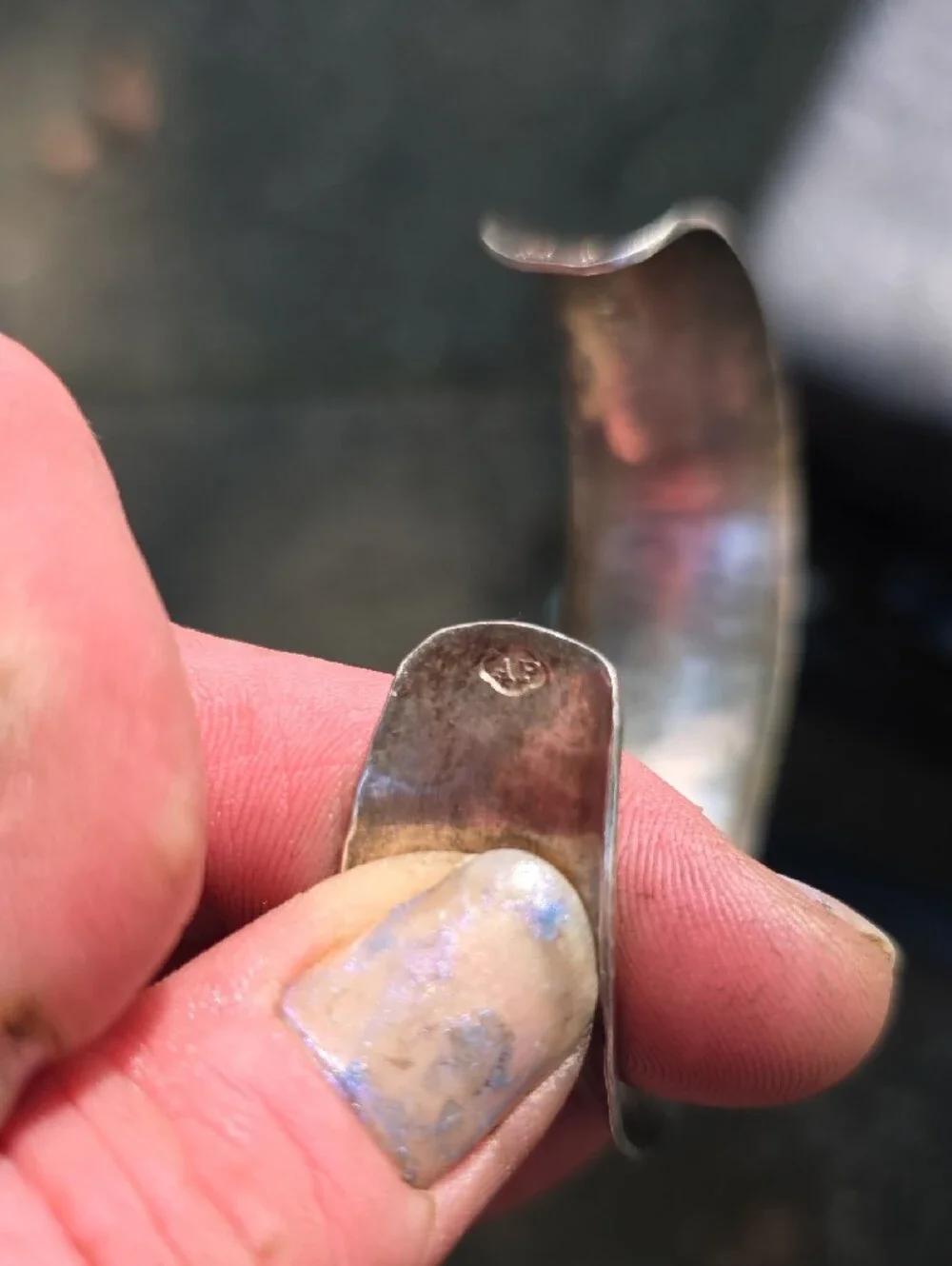 Silver Cuff Bracelet - Polished Metal Wearable